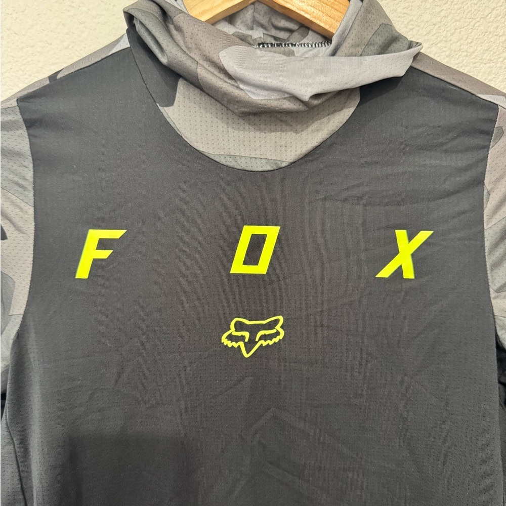 Fox Gray and Black Camouflage long sleeve shirt size YL boys - Picture 7 of 10